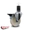Service Caster 4'' Nylon Swivel 1-5/8'' Expanding Stem Caster with Brake SCC-EX20S414-NYS-PLB-158 - alternate 2